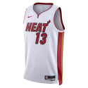 Bam Adebayo #13 Maillot blanc de l'association Miami Heat
