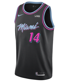 Tyler Herro #14 Maillot Miami Heat Noir Vice Nights