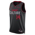 Tyler Herro #14 Maillot Miami Heat Culture Black City Edition