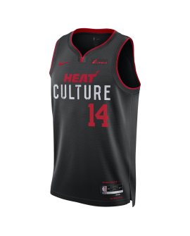 Tyler Herro #14 Maillot Miami Heat Culture Black City Edition