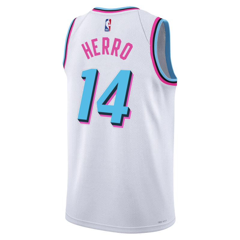 Tyler Herro #14 Maillot Miami Heat White City Edition