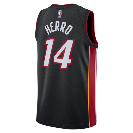 Tyler Herro #14 Maillot Icône Noir Miami Heat