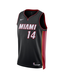 Tyler Herro #14 Maillot Icône Noir Miami Heat