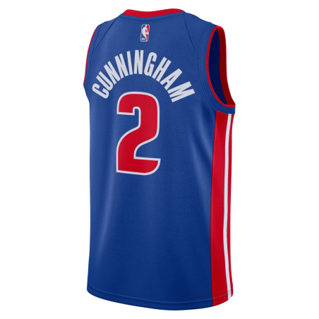 Cade Cunningham #2 Maillot Icon Bleu des Detroit Pistons