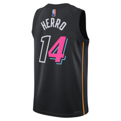 Tyler Herro #14 Maillot Mashup noir Miami Heat