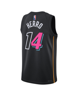 Tyler Herro #14 Maillot Mashup noir Miami Heat