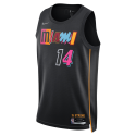 Tyler Herro #14 Maillot Mashup noir Miami Heat
