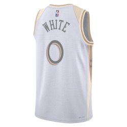 Coby White #0 Maillot Chicago Bulls White City Edition