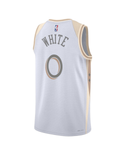 Coby White #0 Maillot Chicago Bulls White City Edition