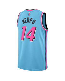 Tyler Herro #14 Maillot ViceWave bleu Miami Heat