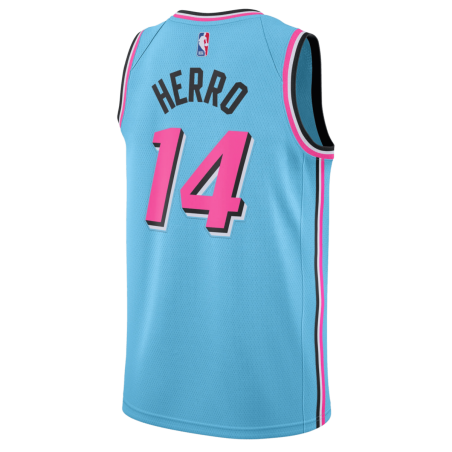 Tyler Herro #14 Maillot ViceWave bleu Miami Heat