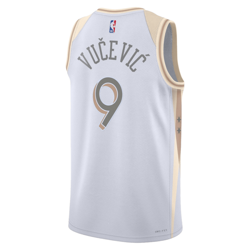 Nikola Vučević #9 Maillot Chicago Bulls White City Edition