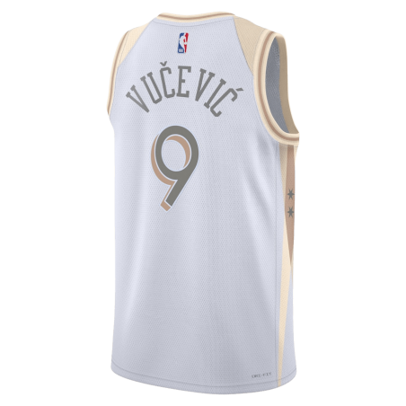 Nikola Vučević #9 Maillot Chicago Bulls White City Edition
