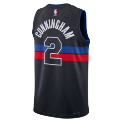 Cade Cunningham #2 Maillot de déclaration noir des Detroit Pistons
