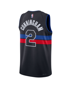 Cade Cunningham #2 Maillot de déclaration noir des Detroit Pistons