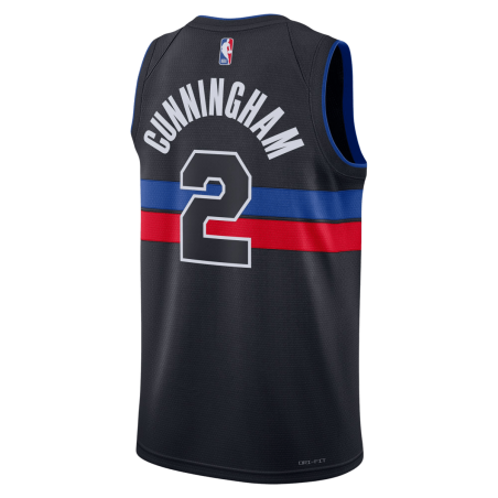 Cade Cunningham #2 Maillot de déclaration noir des Detroit Pistons