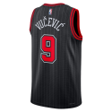 Nikola Vučević #9 Maillot de déclaration noir des Chicago Bulls