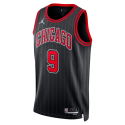 Nikola Vučević #9 Maillot de déclaration noir des Chicago Bulls