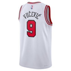 Nikola Vučević #9 Maillot blanc de l'association des Chicago Bulls