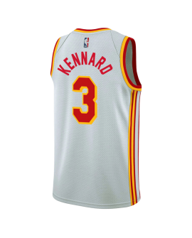 Luke Kennard #3 Maillot blanc de l'association des Hawks d'Atlanta