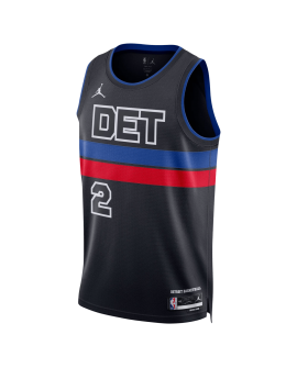 Cade Cunningham #2 Maillot de déclaration noir des Detroit Pistons