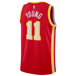 Trae Young #11 Maillot icône rouge des Atlanta Hawks
