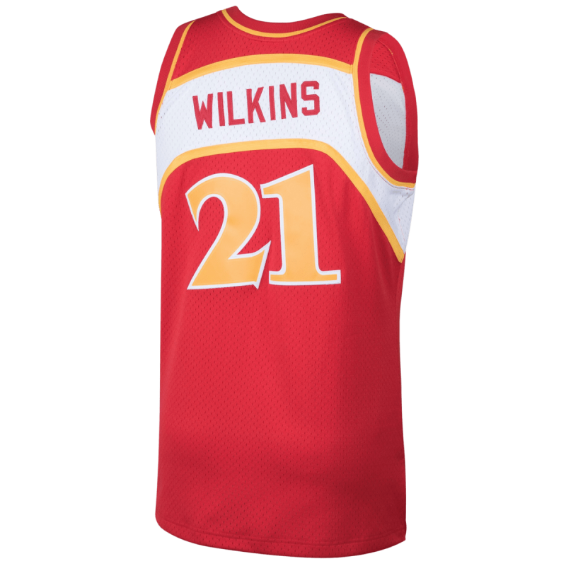 Dominique Wilkins #21 Maillot des Atlanta Hawks 1986-87 Hardwood Classics