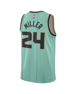 Brandon Miller #24 Maillot Charlotte Hornets Mint City Edition