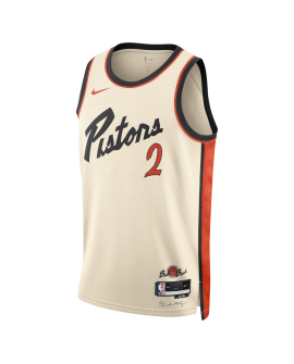 Cade Cunningham #2 Maillot Detroit Pistons White City Edition