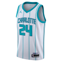 Brandon Miller # 24 Charlotte Hornets Maillot blanc de l'association