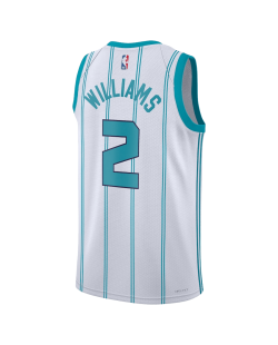Grant Williams #2 Maillot blanc de l'association Charlotte Hornets