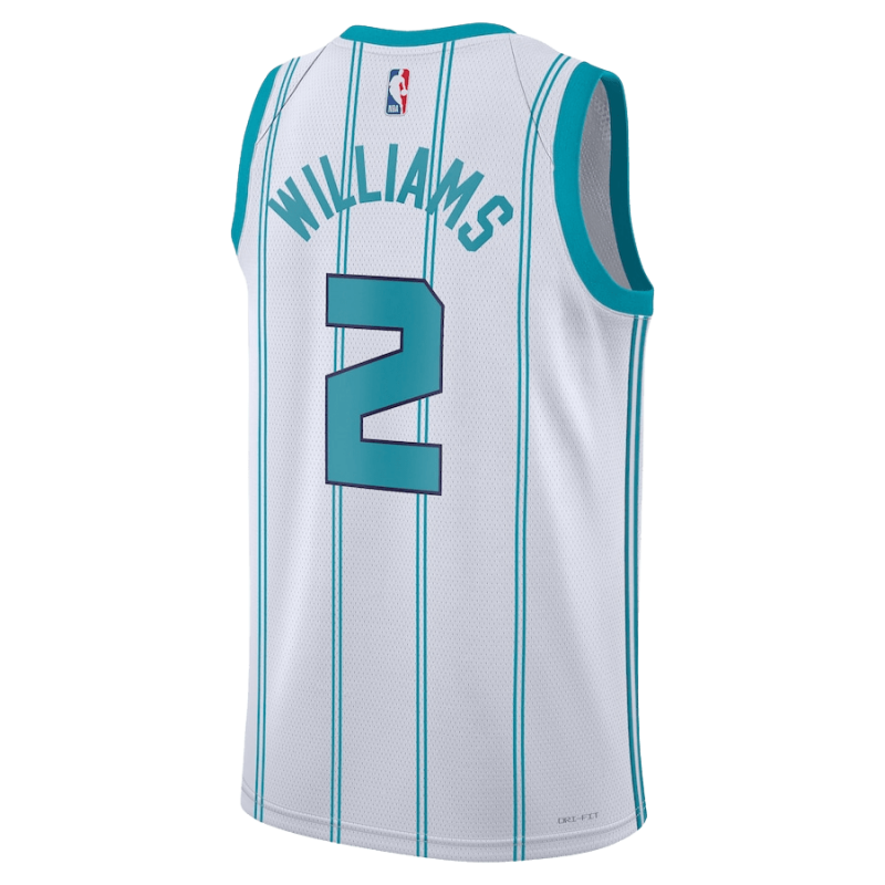 Grant Williams #2 Maillot blanc de l'association Charlotte Hornets