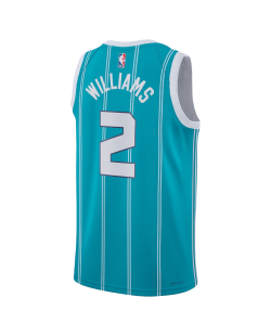 Grant Williams #2 Maillot Charlotte Hornets Sarcelle Icône