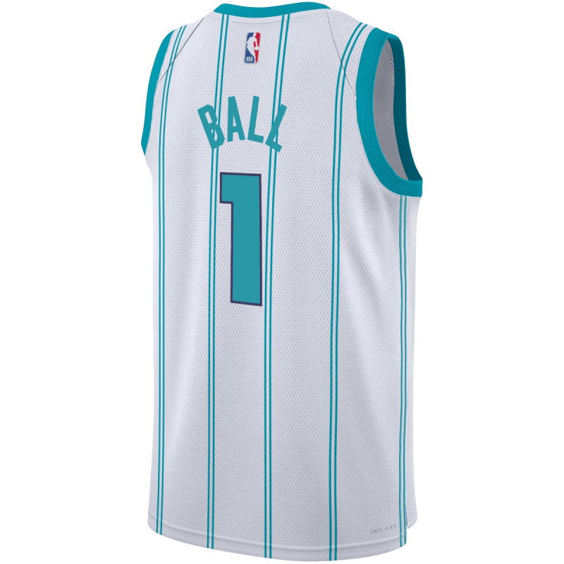LaMelo Ball #1 Maillot blanc de l'association Charlotte Hornets