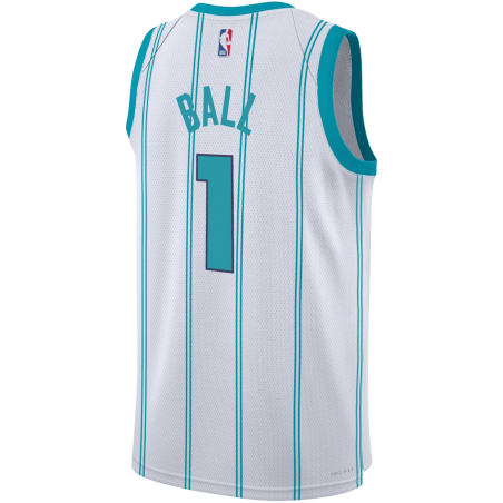 LaMelo Ball #1 Maillot blanc de l'association Charlotte Hornets
