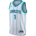 LaMelo Ball #1 Maillot blanc de l'association Charlotte Hornets