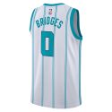 Miles Bridges #0 Maillot blanc de l'association Charlotte Hornets
