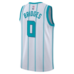 Miles Bridges #0 Maillot blanc de l'association Charlotte Hornets