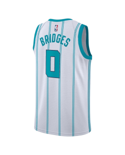 Miles Bridges #0 Maillot blanc de l'association Charlotte Hornets