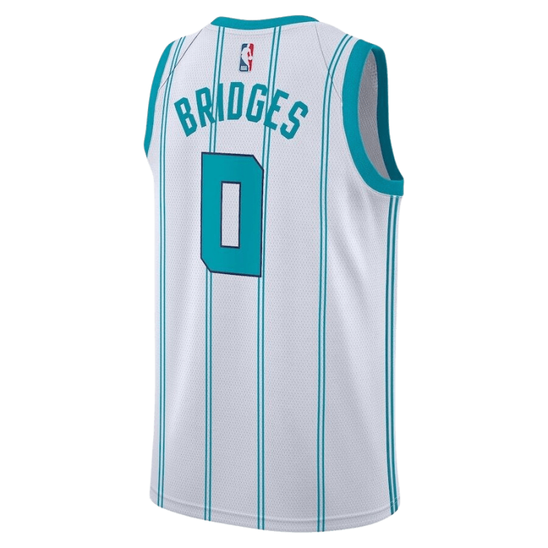 Miles Bridges #0 Maillot blanc de l'association Charlotte Hornets