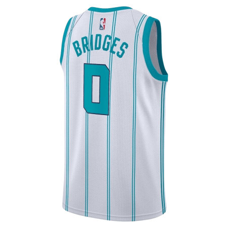 Miles Bridges #0 Maillot blanc de l'association Charlotte Hornets