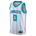 Miles Bridges #0 Maillot blanc de l'association Charlotte Hornets