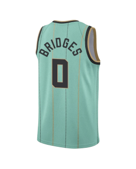 Miles Bridges #0 Maillot Charlotte Hornets Mint City Edition