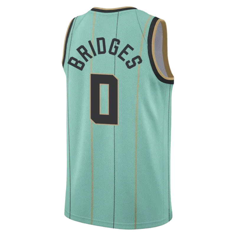 Miles Bridges #0 Maillot Charlotte Hornets Mint City Edition