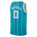 Miles Bridges #0 Maillot Charlotte Hornets Bleu Sarcelle Icône