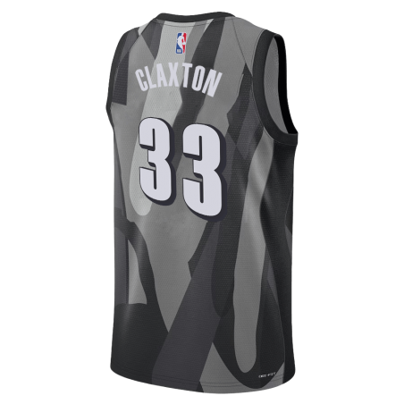 Nicolas Claxton #33 Maillot Brooklyn Nets Gris City Edition