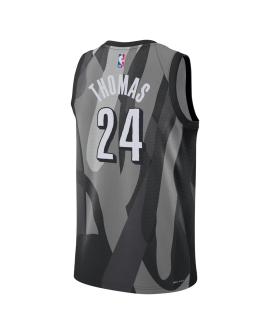 Cam Thomas #24 Maillot Brooklyn Nets Gris City Edition