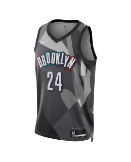 Cam Thomas #24 Maillot Brooklyn Nets Gris City Edition