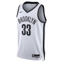 Nicolas Claxton #33 Maillot blanc de l'association des Brooklyn Nets