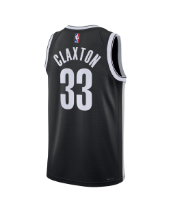 Nicolas Claxton #33 Brooklyn Nets Maillot Icône Noir